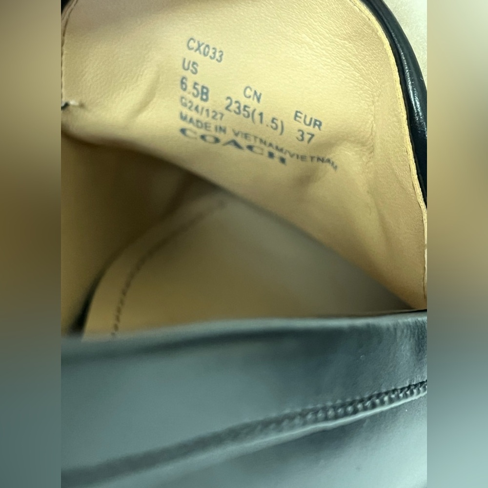 Coach Leah Shearling Loafer Flats 6.5 - Picture 11 of 13